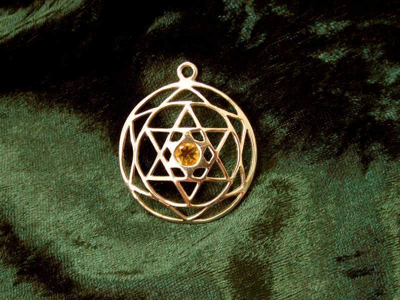 gold star of david. Star of David Mandala with