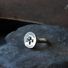 Customized Ancient Hebrew Seal Silver Ring