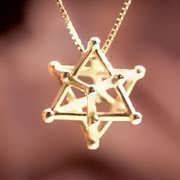 Merkaba 14 points medium - Gold