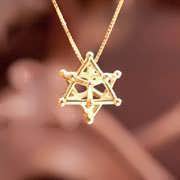 Merkaba 14 points medium - Gold