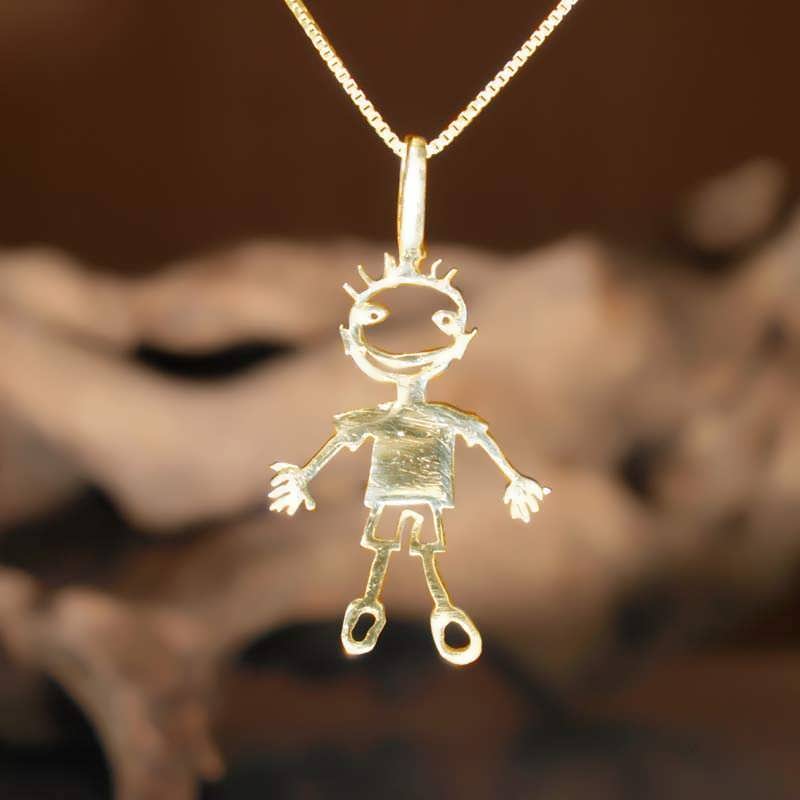 happiness pendant gold